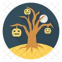 Scary Tree Pumpkin Icon