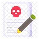 Scary Article Article Writing Copywriting Icon