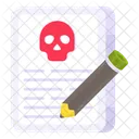 Scary Article Article Writing Copywriting Icône