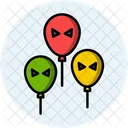 Scary Balloons Spooky Devil Icon