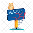 Scary Board Halloween Board Halloween Sign Icon