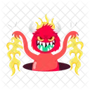 Scary Demon Evil Devil Icon