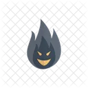 Scary Fire Halloween Icon