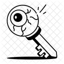 Scary Key Passkey Latchkey Icon