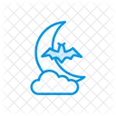 Scary Night Cloud Icon