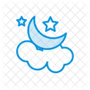 Night Moon Cloud Icon