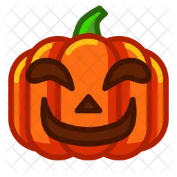 Scary Pumpkin Emoji Icon - Download in Colored Outline Style