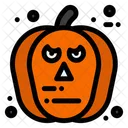 Scary Pumpkin Carved Pumpkin Pumpkin Face Icon