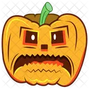 Scary Pumpkin Pumpkin Emoji Creepy Pumpkin Icon