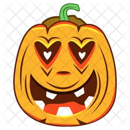 Scary Pumpkin Emoji Icon