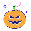 Scary Pumpkin Halloween Squash Halloween Pumpkin Icon