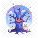 Scary Tree Forest Spooky Icon