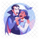 Scary Vampire Haunted Horror Icon