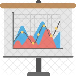 Scatter Graph Charting  Icon