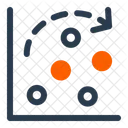 Scatter Plot Relationship Data Points Icon