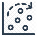 Scatter Plot Relationship Data Points Icon