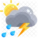 Scattered Storms Thunder Storms Storms Icon
