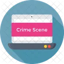 Crimine Scena Laptop Icon