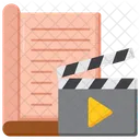 Scenario Movie Script Film Script Icon