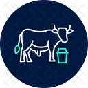 Scène de traite des vaches  Icône