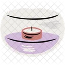 Scented Candle Aromatic Burning Candle Icon