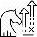 Schach Graph Wachstum Symbol