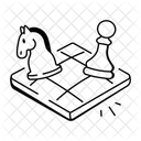 Schachbrett Strategie Spiel Symbol