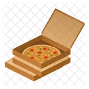 Pizza Offen Isometrisch Icon