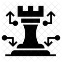 Schachzug Schachspiel Schachturm Symbol