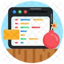 Malware Codierung Schadcode Entwicklung Icon