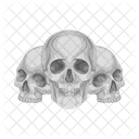 Schadel Halloween Gruselig Icon