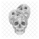 Schadel Halloween Gruselig Icon