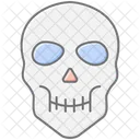 Totenkopf Linear Farbsymbol Symbol