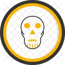 Totenkopf Neonschilder Skelett Icon