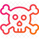 Schadel Schadel Und Knochen Spiel Vorbei Symbol