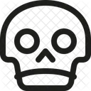 Gesicht Traurig Schadel Symbol