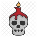 Totenkopf Kerze Geist Symbol