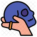 Schadel Hand Hexerei Symbol
