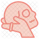 Schadel Hand Hexerei Symbol