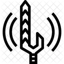 Schallwelle Klinge Schwert Symbol