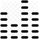 Schallwellen Equalizer Schwebebalken Symbol