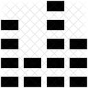 Schallwellen Equalizer Schwebebalken Symbol