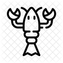 Schalentiere Hummer Meeresfruchte Symbol