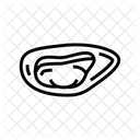 Schalentiere Gekocht Muschel Symbol