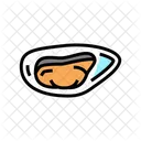 Schalentiere Gekocht Muschel Symbol