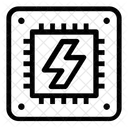 Schaltkreis Elektrisch Mikrochip Symbol