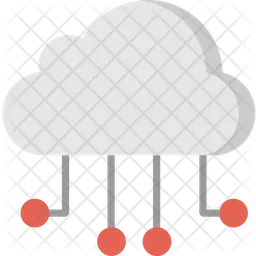 Schaltungs-Cloud-Computing  Symbol