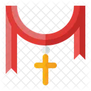 Scharpe Kreuz Halskette Scharpe Symbol