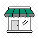 Schaufenster Geschaft E Commerce Symbol