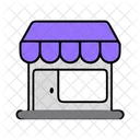 Schaufenster Geschaft E Commerce Symbol